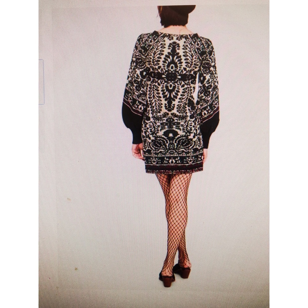 SOLD Music  & Lyrics Printed Mini Dress - Picture 2 of 6